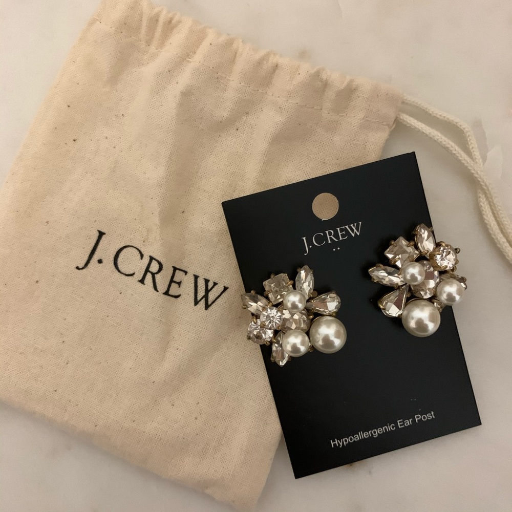 Pearl and Crystal Earrings